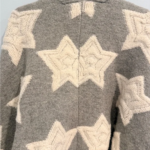 Bucketlist Wrapped in Stars Over Sized Cardigan Sweater - Picture 7 of 7
